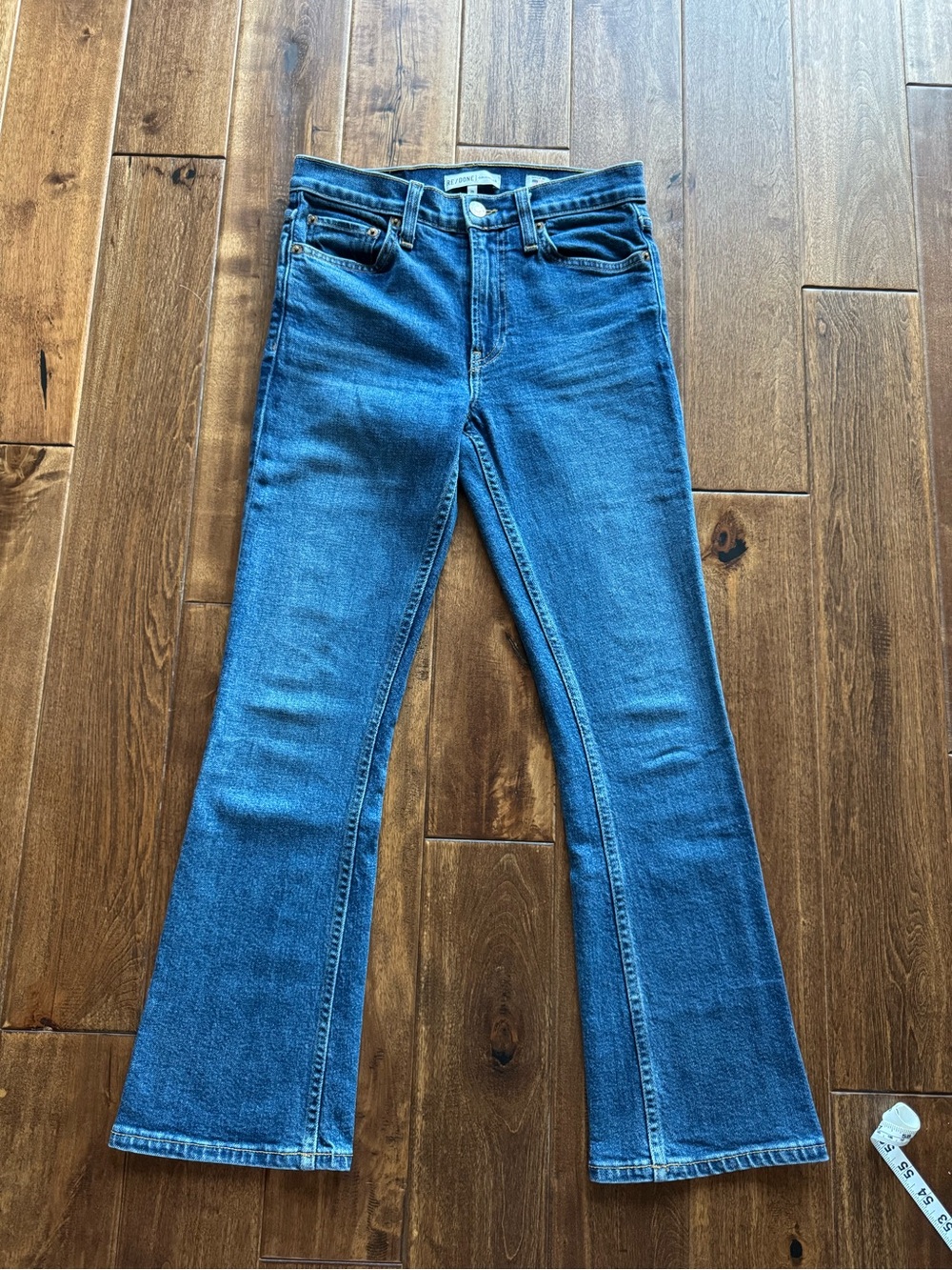 reDone Size 25 Blue Denim Flare Jeans Womens